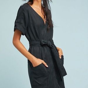 Anthropologie Pilcro Classic Black Shirtdress NWT